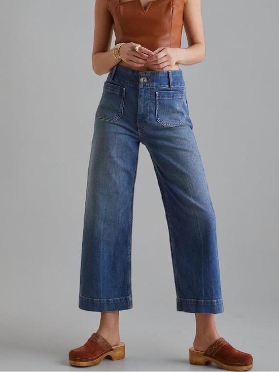 Pilcro Denim - Anthropologie Pilcro The Skipper wide leg Jean Sz 29